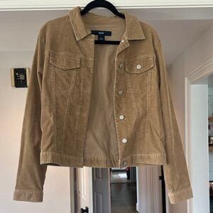 GAP Women's Corduroy Jacket in Tan